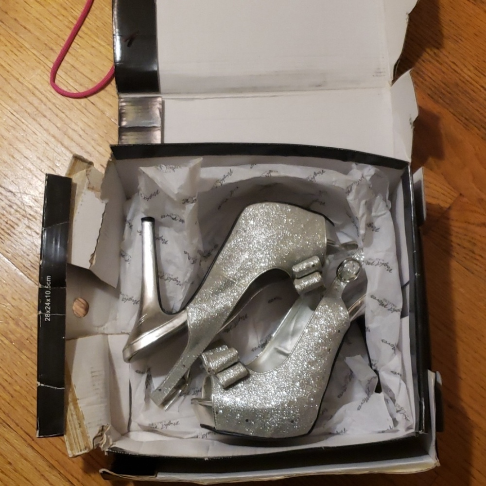 Allure Night Moves slingback platform shoes